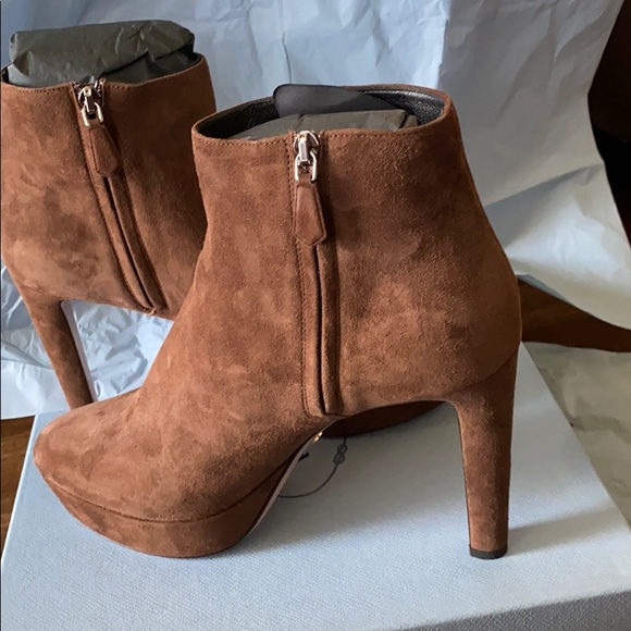 Prada platform suede bootie. - Picture 9 of 16